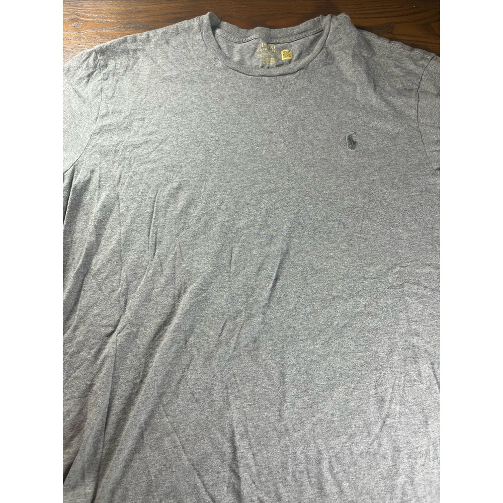 Polo Ralph Lauren Men's Gray Short Sleeve Big & Tall 2XB With Gray Poney